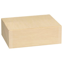 6"x8"x3" Vento Balsa Wood Collapsible Box with Attached Lid and 3 Dividers