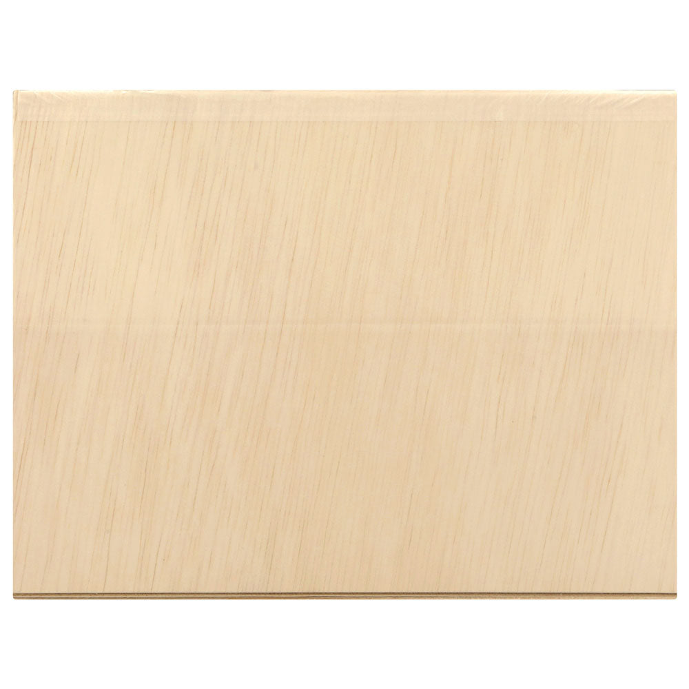 6"x8"x3" Vento Balsa Wood Collapsible Box with Attached Lid and 3 Dividers