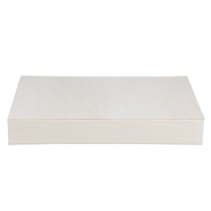 11"x15"x2" Large Balsa Wood Collapsible Box with Attached Lid