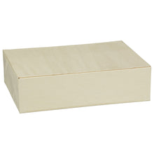 8"x11"x3" Standard Balsa Wood Collapsible Box with Attached Lid