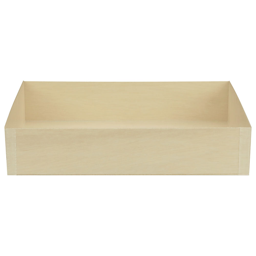 11"x15"x3" Large Deep Rectangle Collapsible Balsa Wood Tray