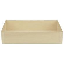 11"x15"x3" Large Deep Rectangle Collapsible Balsa Wood Tray