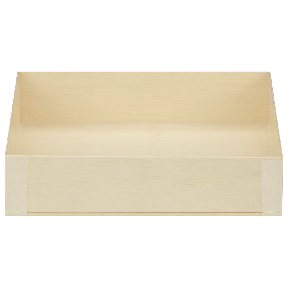6"x6" Small Square Collapsible Balsa Wood Tray