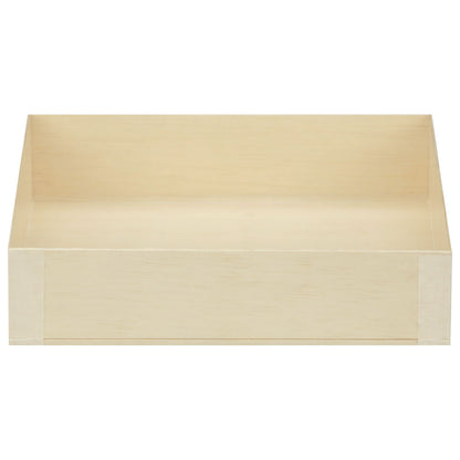6"x6" Small Square Collapsible Balsa Wood Tray