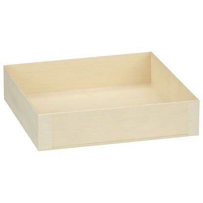 6"x6" Small Square Collapsible Balsa Wood Tray