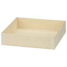 6"x6" Small Square Collapsible Balsa Wood Tray