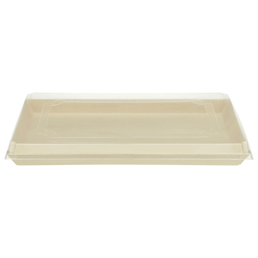 11"x15"x1" Extra Large Balsa Wood Tray with Clear PET Lid