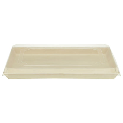 11"x15"x1" Extra Large Balsa Wood Tray with Clear PET Lid