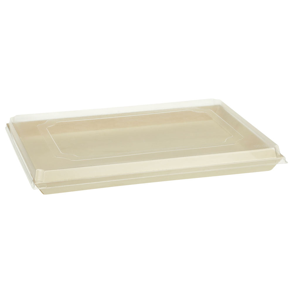 11"x15"x1" Extra Large Balsa Wood Tray with Clear PET Lid