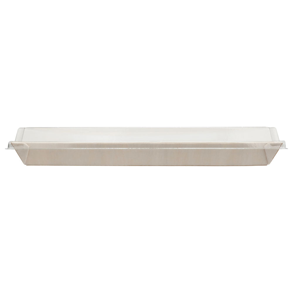11"x15"x1" Extra Large Balsa Wood Tray with Clear PET Lid