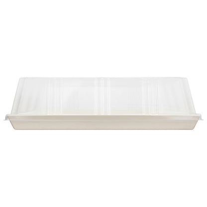 12"x12" Extra Large Balsa Wood Tray with Clear PET Lid