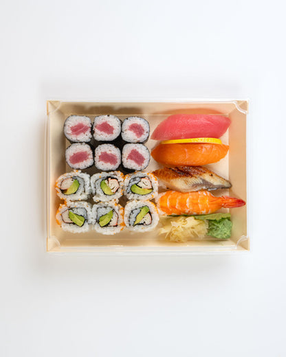 6"x8"x1" Standard Balsa Wood Tray with Clear PET Lid
