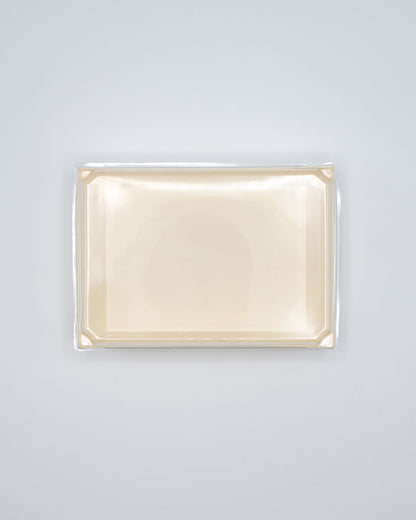 6"x8"x1" Standard Balsa Wood Tray with Clear PET Lid