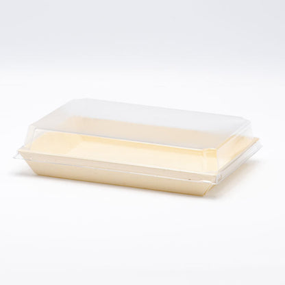 6"x8"x1" Standard Balsa Wood Tray with Clear PET Lid