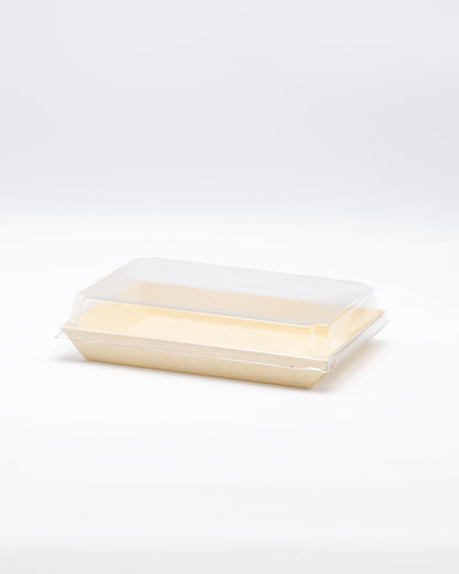 6"x8"x1" Standard Balsa Wood Tray with Clear PET Lid