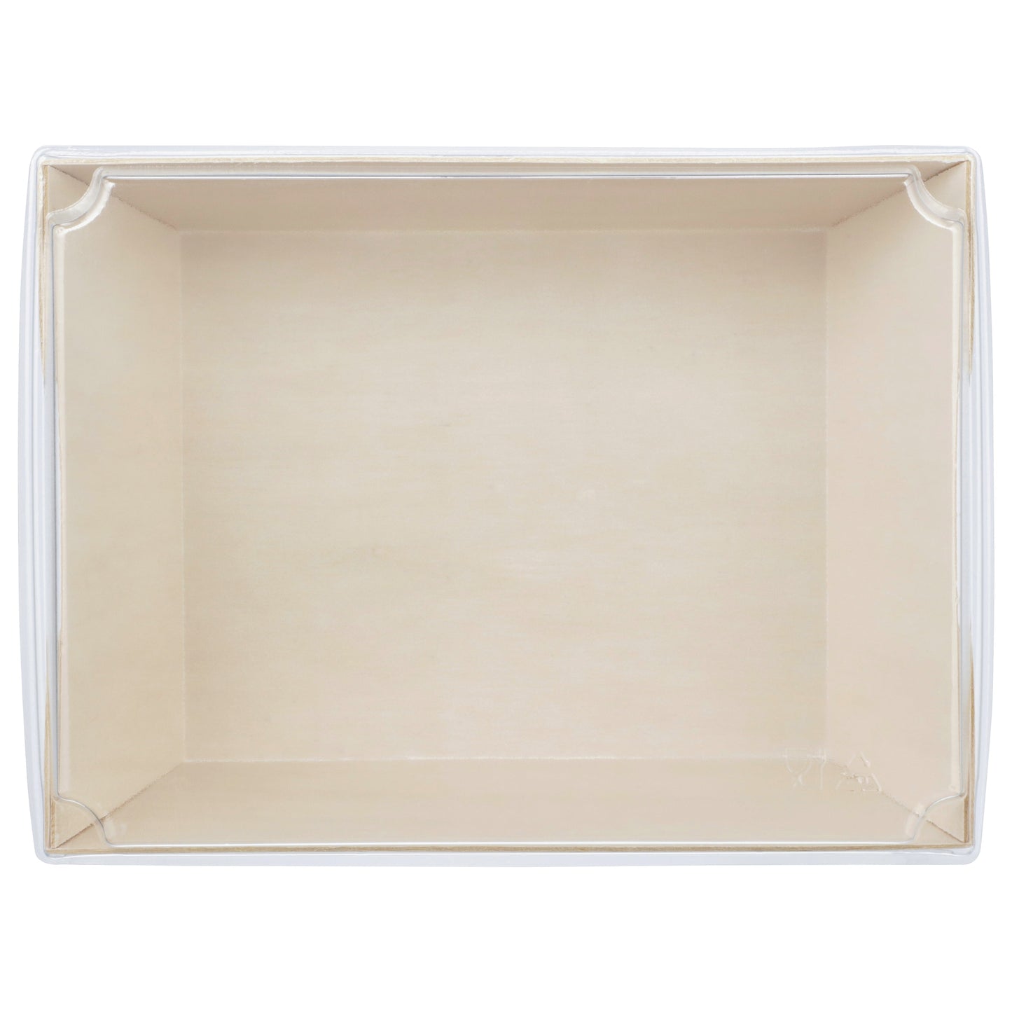 6"x8"x2" Small Balsa Wood Tray with Clear PET Lid