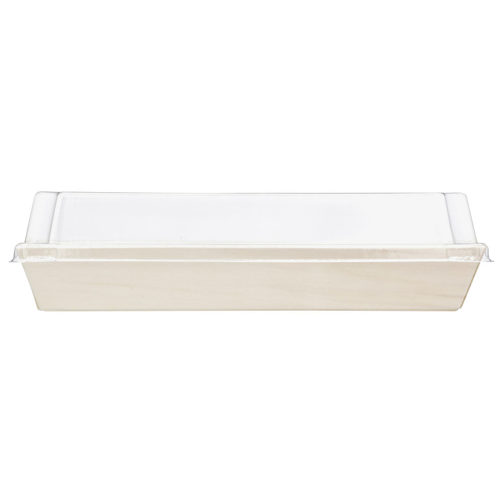 7"x2"x1" Small Balsa Wood Tray with Clear PET Lid