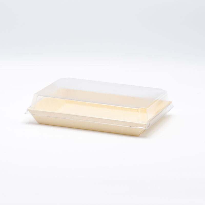 7"x5" Standard Balsa Wood Tray with Clear PET Lid
