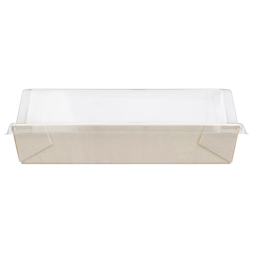 7"x7" Standard Balsa Wood Tray with Clear PET Lid