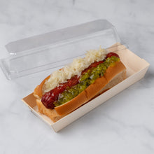 8.5"x3.25" Standard Balsa Wood Tray with Clear PET Lid