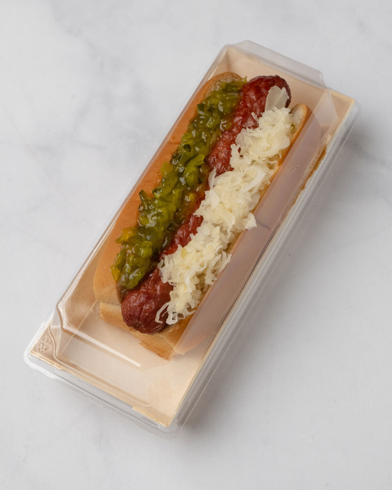 8.5"x3.25" Standard Balsa Wood Tray with Clear PET Lid