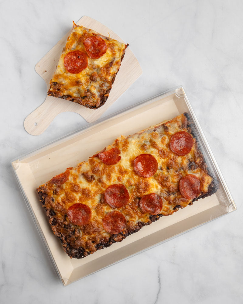 THE LONE GRAZER | 8"x11"x1" Large Balsa Wood Tray with Clear PET Lid (Graze Craze)