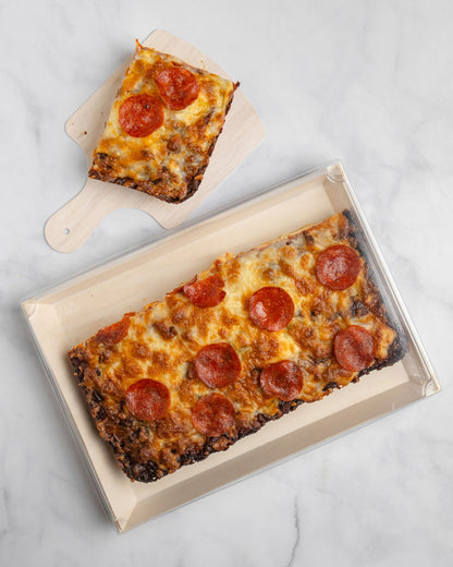 THE LONE GRAZER | 8"x11"x1" Large Balsa Wood Tray with Clear PET Lid (Graze Craze)