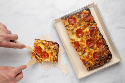 THE LONE GRAZER | 8"x11"x1" Large Balsa Wood Tray with Clear PET Lid (Graze Craze)