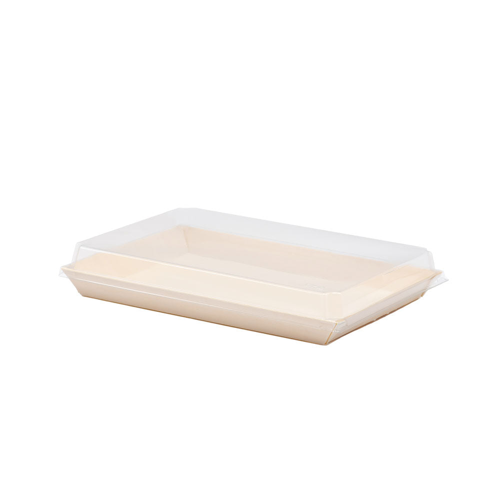 THE LONE GRAZER | 8"x11"x1" Large Balsa Wood Tray with Clear PET Lid (Graze Craze)