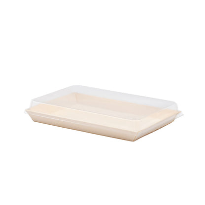 THE LONE GRAZER | 8"x11"x1" Large Balsa Wood Tray with Clear PET Lid (Graze Craze)