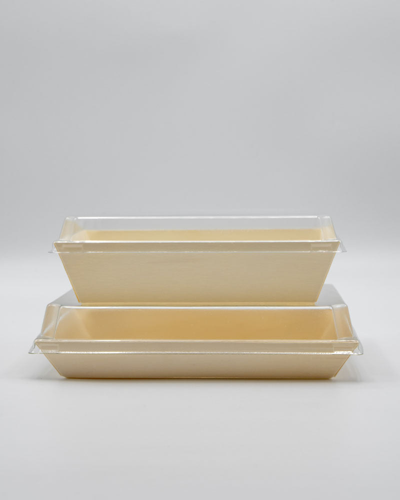 8"x11"x2" Large Balsa Wood Tray with Clear PET Lid