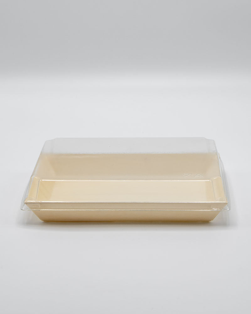 8"x11"x2" Large Balsa Wood Tray with Clear PET Lid