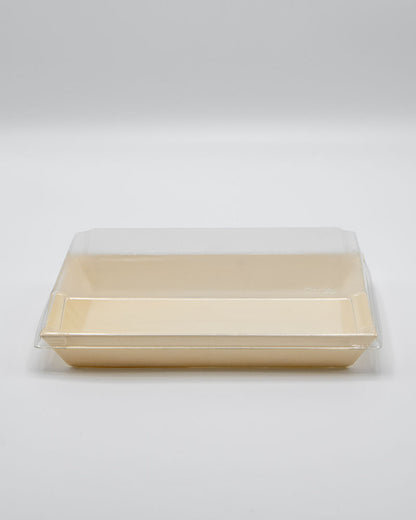 8"x11"x2" Large Balsa Wood Tray with Clear PET Lid