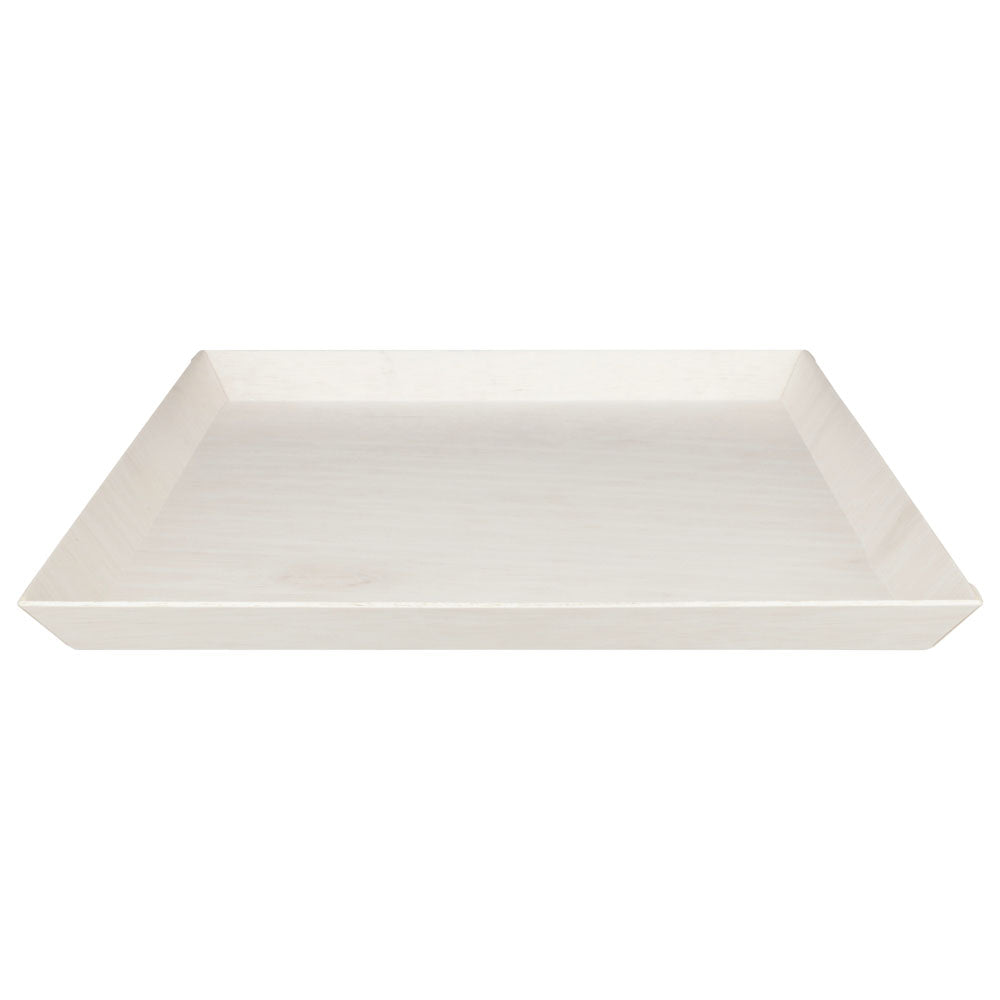 12"x12"x1" Large Square Balsa Wood Fixed Side Shallow Tray