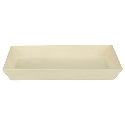 11"x15"x2" Large Rectangle Balsa Wood Fixed Side Tray