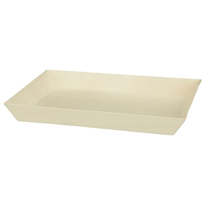11"x15"x2" Large Rectangle Balsa Wood Fixed Side Tray