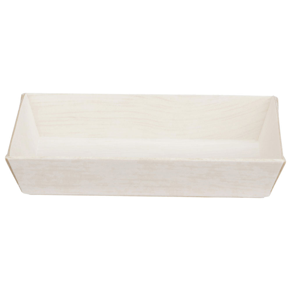 2"x3" Mini Rectangle Balsa Wood Fixed Side Tray