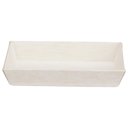 2"x3" Mini Rectangle Balsa Wood Fixed Side Tray