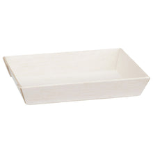 2"x3" Mini Rectangle Balsa Wood Fixed Side Tray