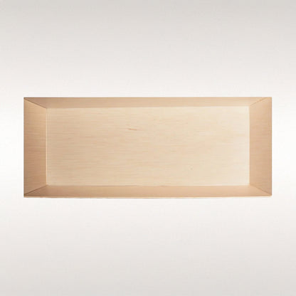 3"x8" Small Rectangle Balsa Wood Fixed Side Tray