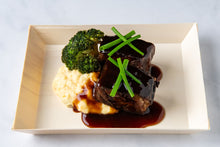 5"x7" Rectangle Balsa Wood Fixed Side Tray