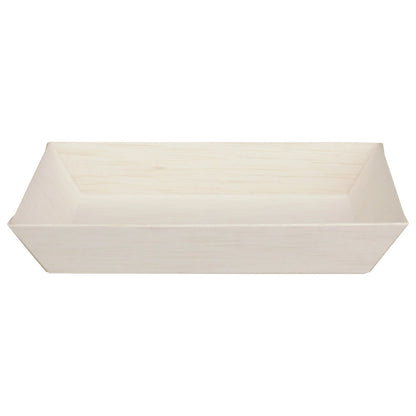 5"x7" Rectangle Balsa Wood Fixed Side Tray