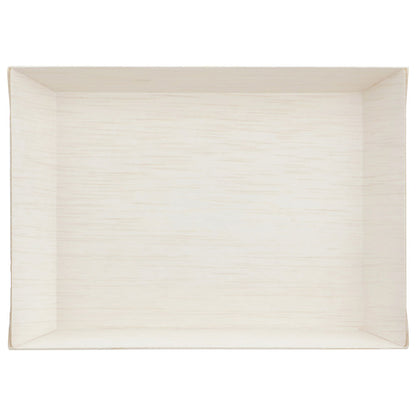 5"x7" Rectangle Balsa Wood Fixed Side Tray