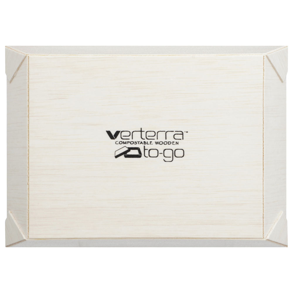 5"x7" Rectangle Balsa Wood Fixed Side Tray