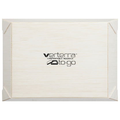5"x7" Rectangle Balsa Wood Fixed Side Tray