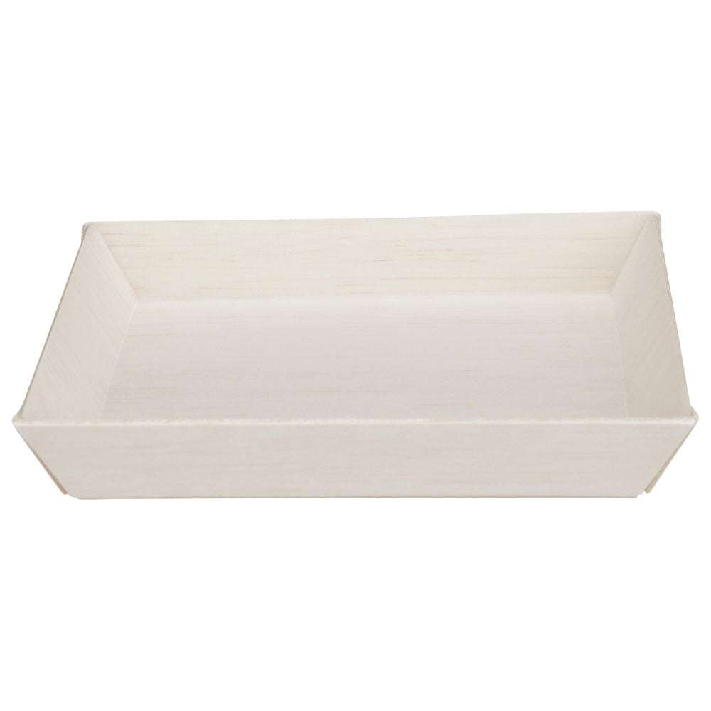 5"x5" Square Balsa Wood Fixed Side Shallow Tray