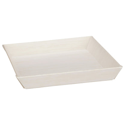 5"x5" Square Balsa Wood Fixed Side Shallow Tray