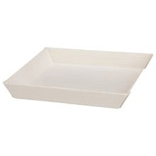 5"x5" Square Balsa Wood Fixed Side Shallow Tray