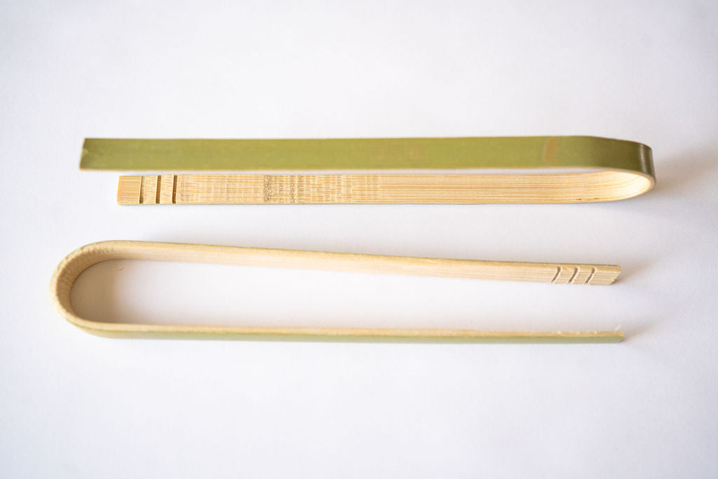 6.5"  Wooden Serving Tongs