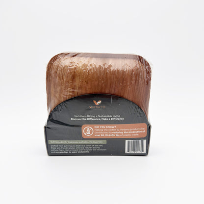 7"x7" Square Palm Plate (10 Packs of 10)